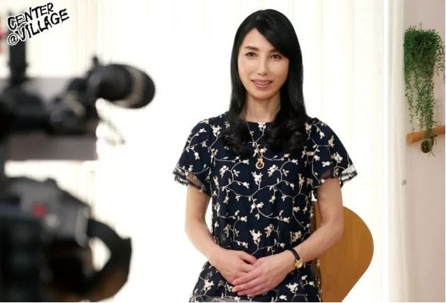 若くてカチカチのチンポいいわぁ！鶴川牧子、上流の五十路妻が初AV